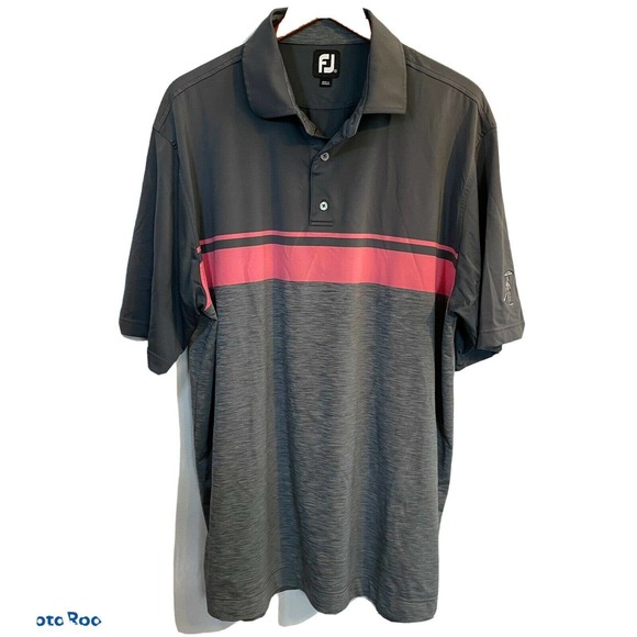 FootJoy Other - FootJoy Polo Golf Shirt XL Gray Pink
